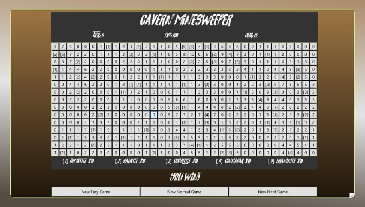 Cavern Minesweeper